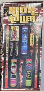 Store photograph of High Roller packaging