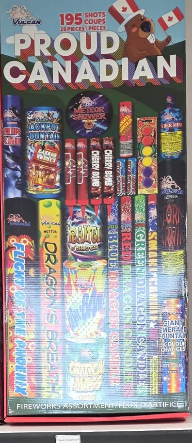 Store photograph of Proud Canadian packaging