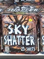 Store photograph of Sky Shatter packaging